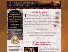 Tablet Screenshot of alamoplazaproject.com